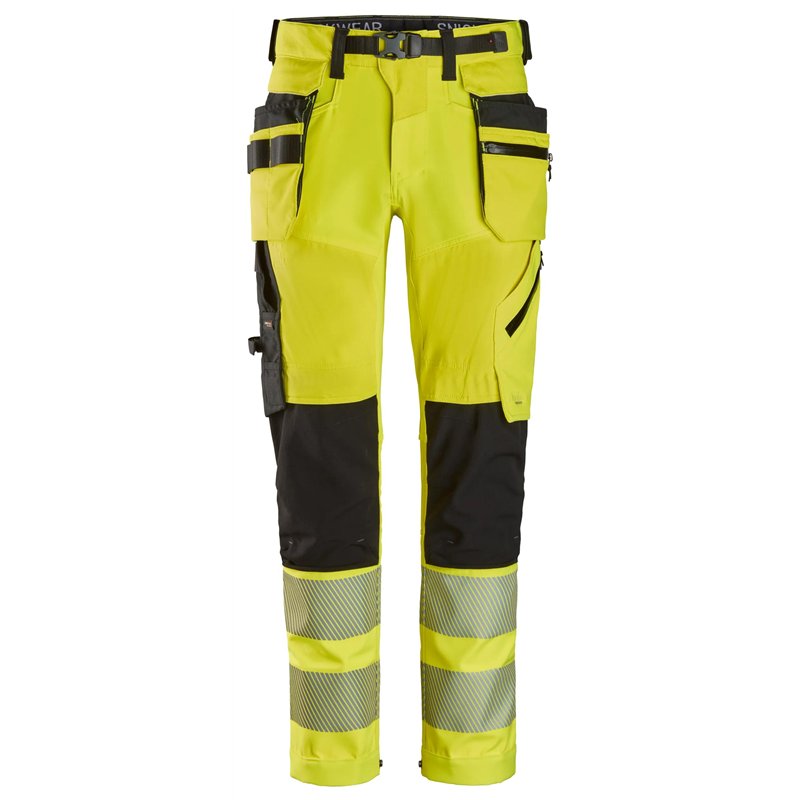 Snickers Pantalon avec Poches Holster Détachables, Haute Visibilité, Classe 2