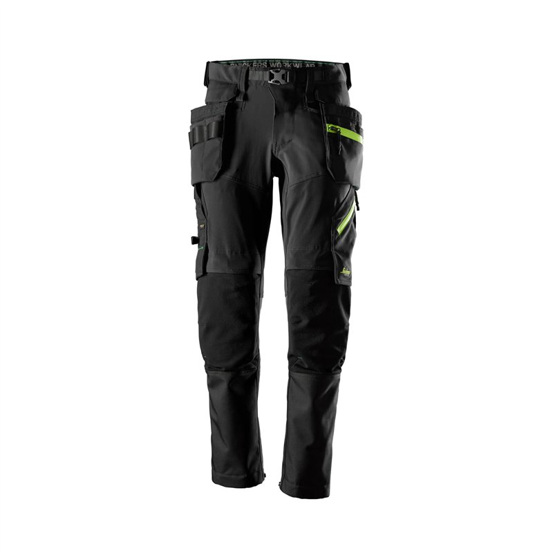 Snickers Pantalon en Tissu Extensible Softshell avec Poches Holster Détachables
