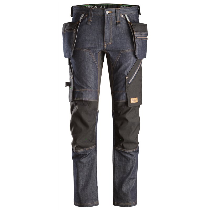 Snickers Pantalon de Travail en Denim avec Poches Holster