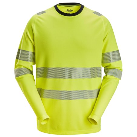 Snickers T-shirt à manches longues, haute visibilité, Classe 2/3