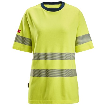 Snickers ProtecWork, T-shirt à manches courtes pour femme, haute-visibilité, Classe 2