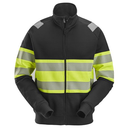 Snickers Veste haute visibilité avec fermeture à glissière pleine longueur, Classe 1