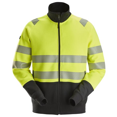 Snickers Veste haute visibilité avec fermeture à glissière pleine longueur, Classe 2