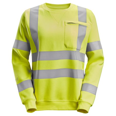 Snickers ProtecWork, Sweat-shirt pour femme, haute visibilité, Classe 3/2
