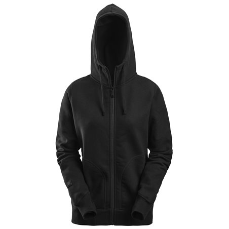 Snickers AllroundWork, Sweat-shirt à capuche pour femme avec fermeture à glissière 