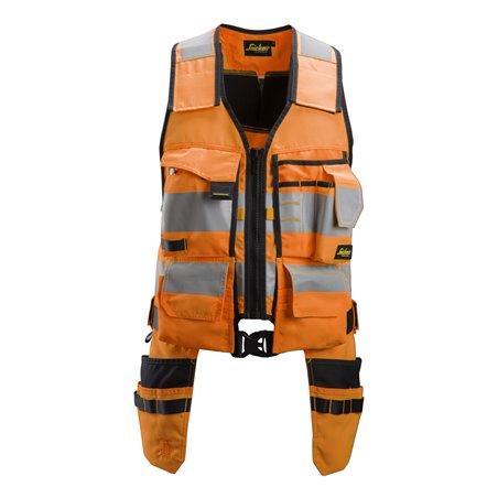 Snickers AllroundWork, Gilet porte-outils, haute visibilité, Classe 1