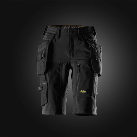 Snickers AllroundWork, Short pour femme en tissu extensible avec poches holster détachables