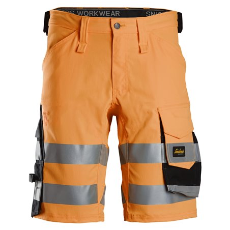 Snickers Short en tissu extensible haute visibilité, Classe 1