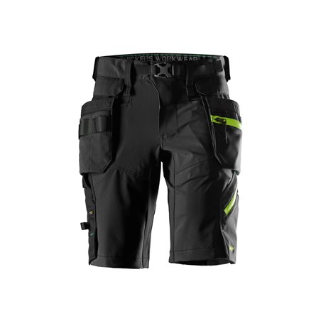 Snickers FlexiWork, Short en tissu extensible softshell avec poches holster amovibles