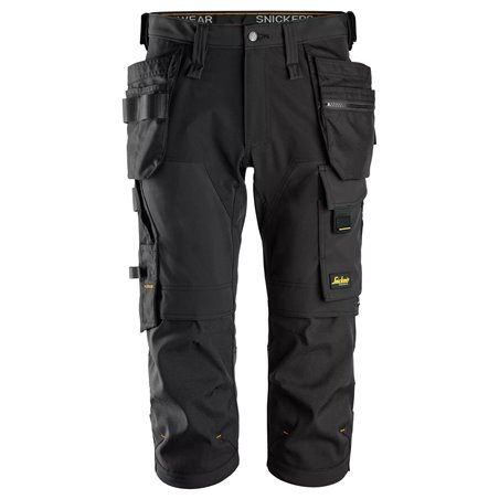 Snickers AllroundWork, Pantacourt en tissu extensible dans 4 directions avec poches holster