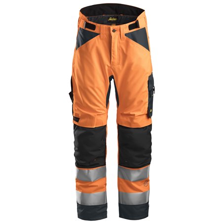 Snickers AllroundWork, Pantalon d’hiver 37.5 haute visibilité, Classe 2