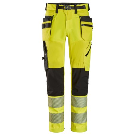 Snickers Pantalon haute visibilité poches fourre-tout détachables, Classe 2