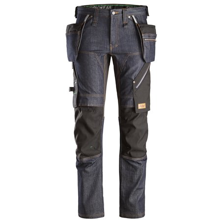 Snickers FlexiWork, Pantalon de travail en denim avec poches holster 