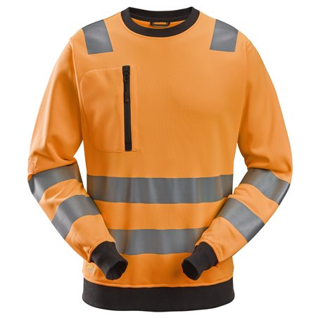 Snickers AllroundWork, Sweat-shirt haute visibilité, Classe 2/3
