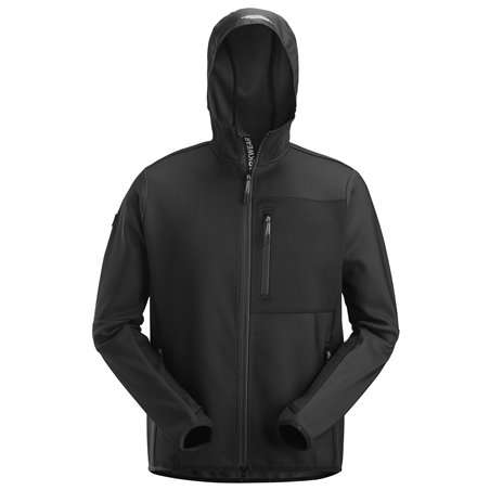 Snickers FlexiWork, Veste à capuche de couche intermédiaire avec fermeture à glissière pleine longueur