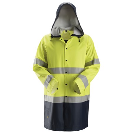 Snickers ProtecWork, Veste de pluie en PU, haute visibilité, Classe 3