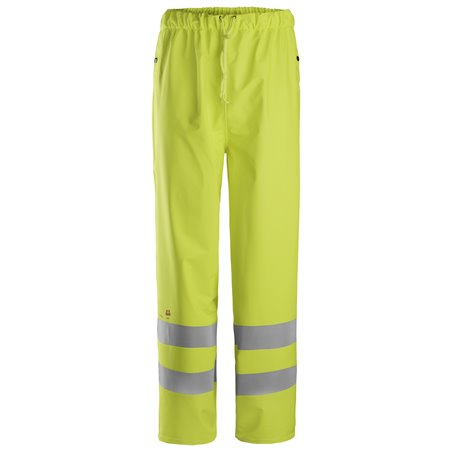 Snickers ProtecWork, Pantalon de pluie en PU, haute visibilité, Classe 2
