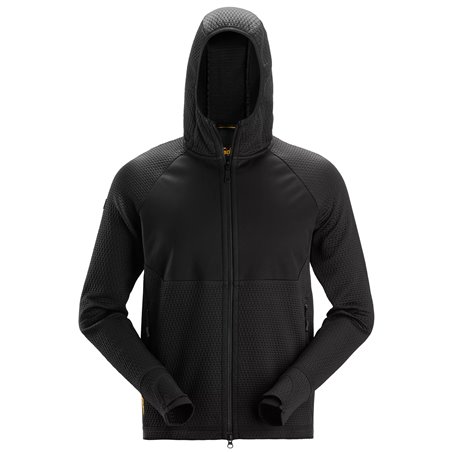 Snickers FlexiWork, Veste à capuche de couche intermédiaire avec fermeture à glissière pleine longueur