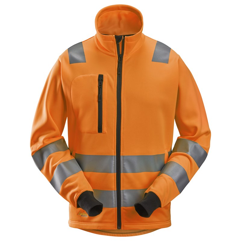Snickers Veste Entièrement Zippée, Haute Visibilité, Classe 2/3