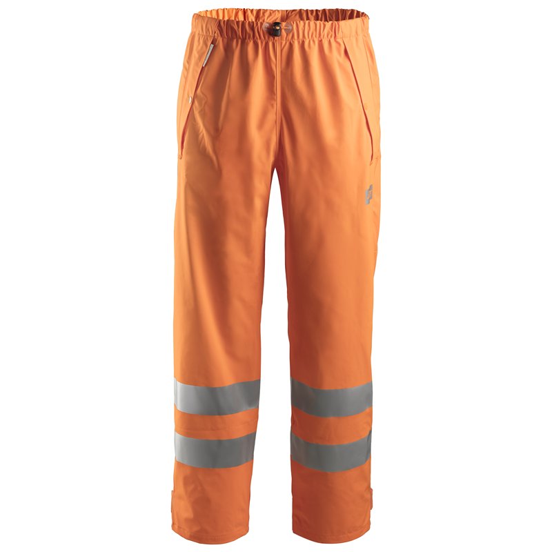 Snickers Pantalon de Pluie PU Haute Visibilité, Classe 2