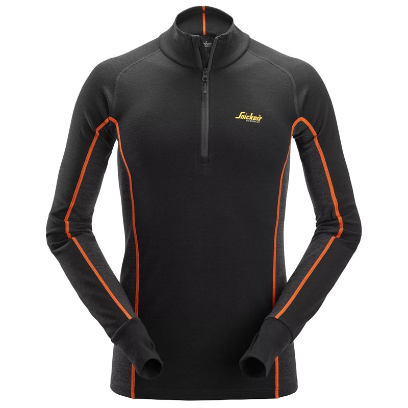 Snickers Haut Stay Warm en Laine de Mérinos, Demi-zippé