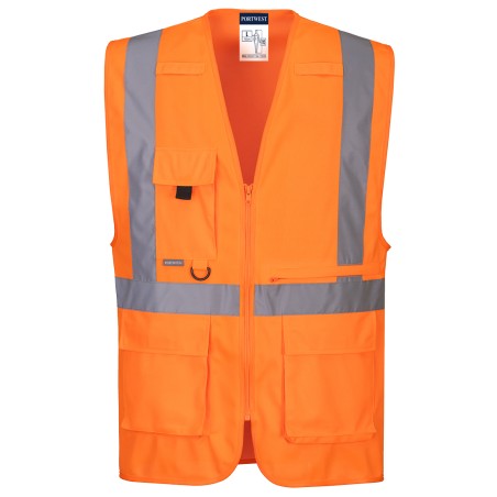 Portwest Gilet Executive haute visibilité avec poche pour tablette