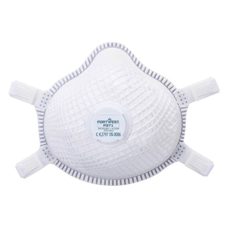 Portwest ERGONET FFP3 Masque respiratoire à valve en dolomite (Pk5)