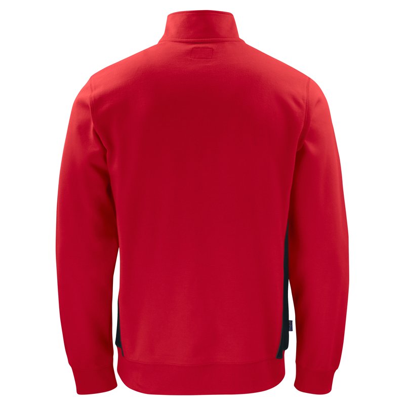 Sweat-Shirt Demi-Zip avec Éléments Contrastants