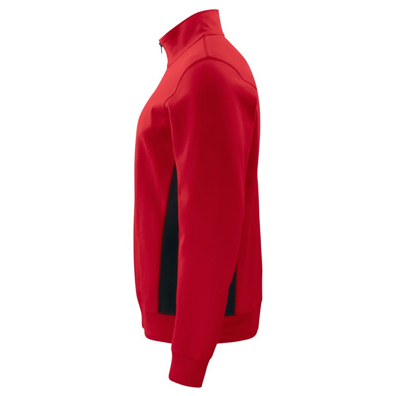 Sweat-Shirt Demi-Zip avec Éléments Contrastants