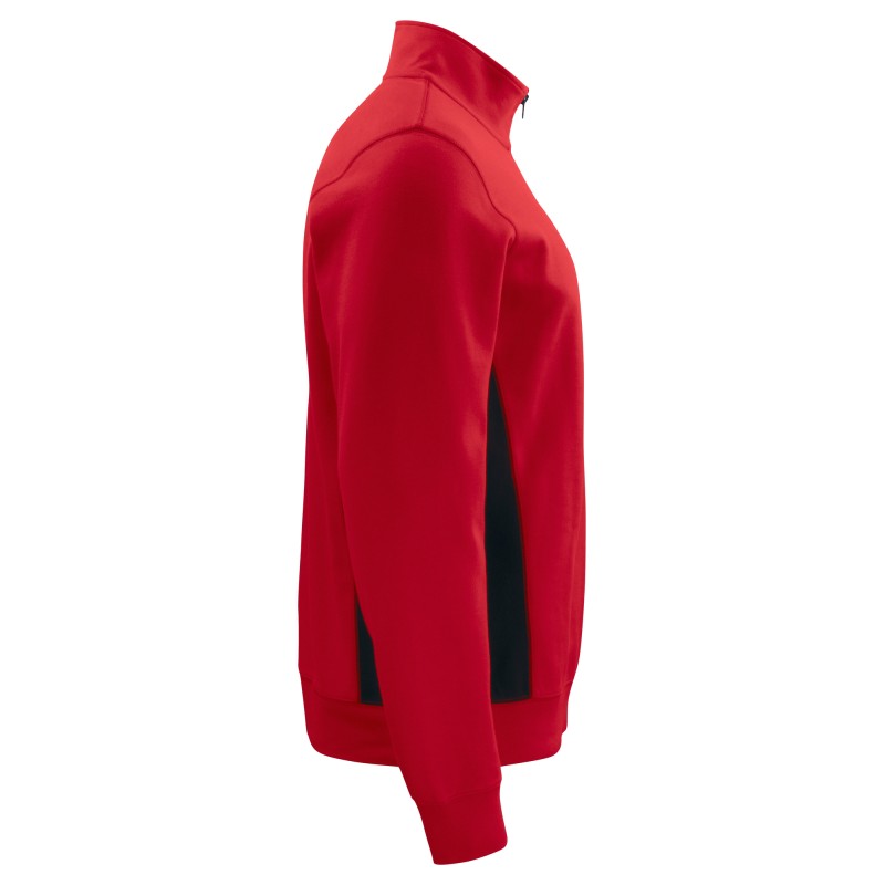 Sweat-Shirt Demi-Zip avec Éléments Contrastants