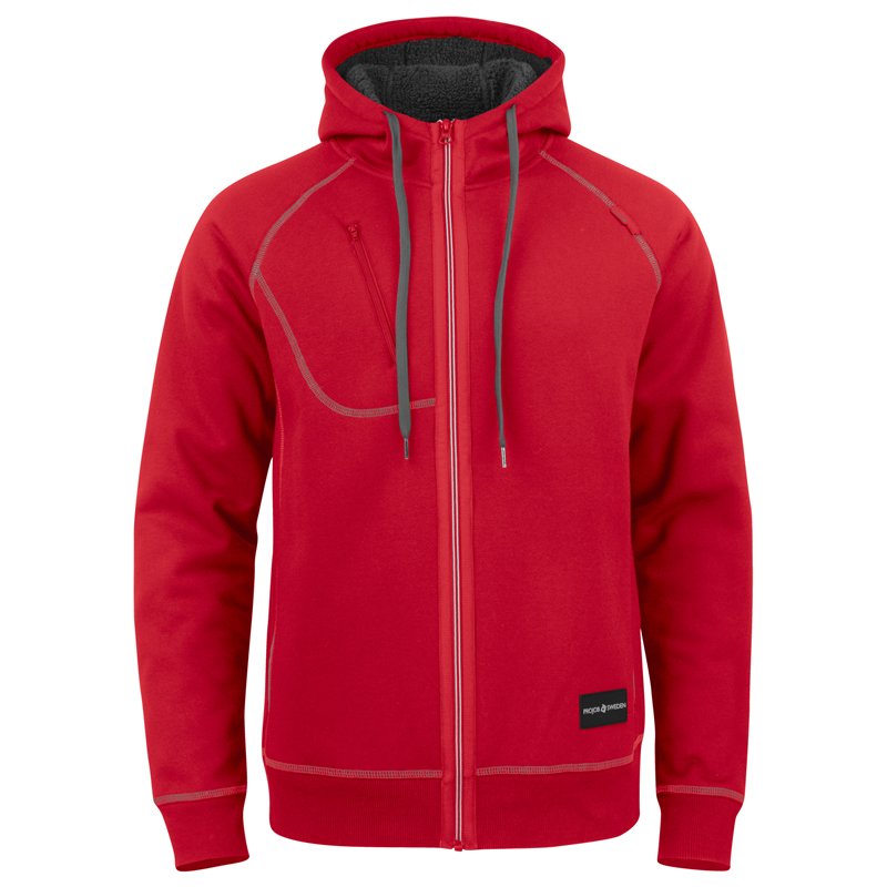 Veste Sweat-Shirt à Capuche Plus Épais avec Coutures Contrastantes