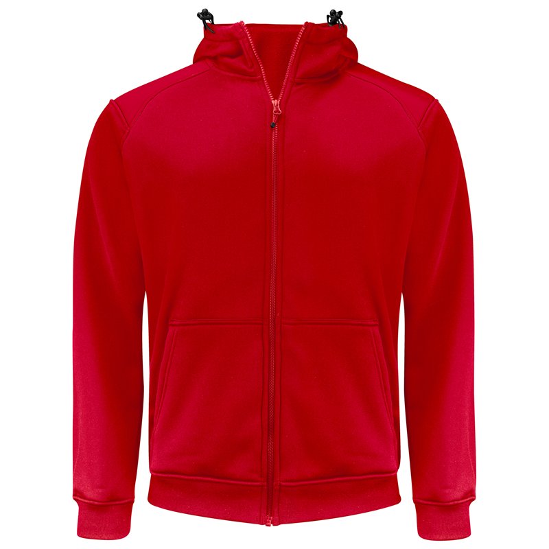 Veste à Capuche Zip Intégral avec Éléments Contrastants