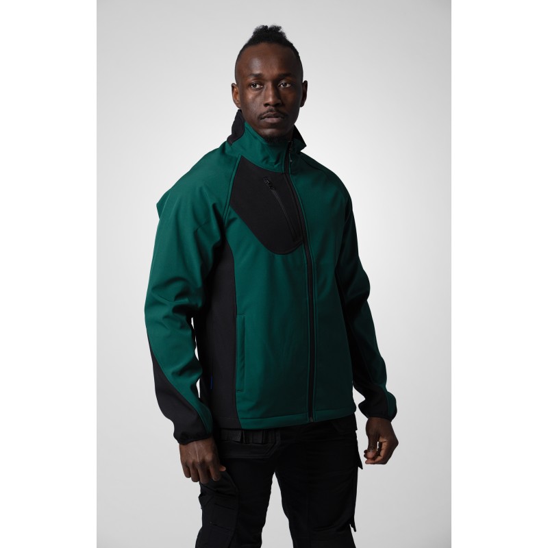 Veste Softshell avec Éléments Contrastants