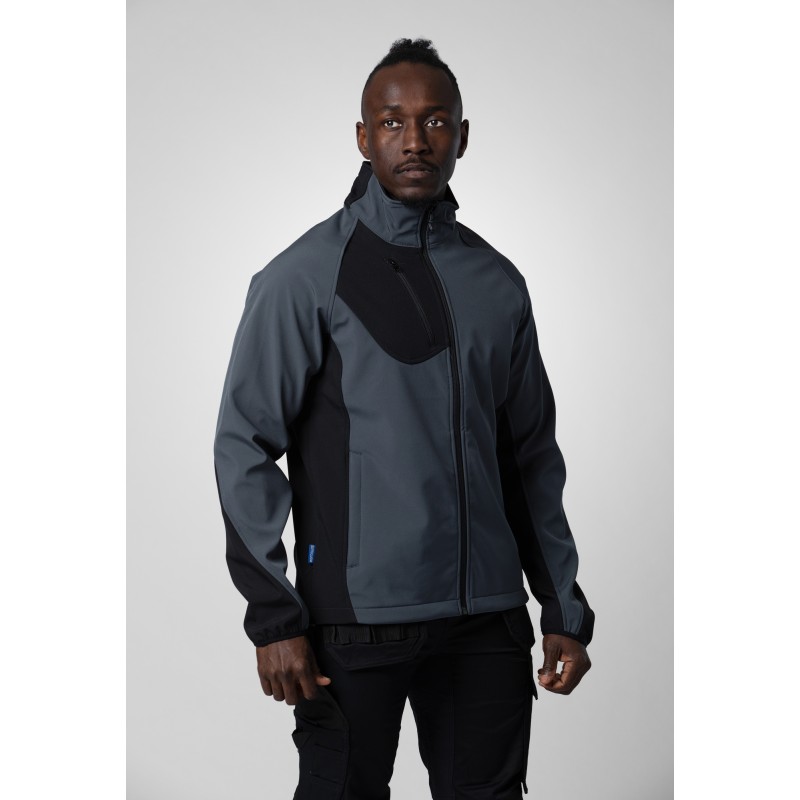 Veste Softshell avec Éléments Contrastants