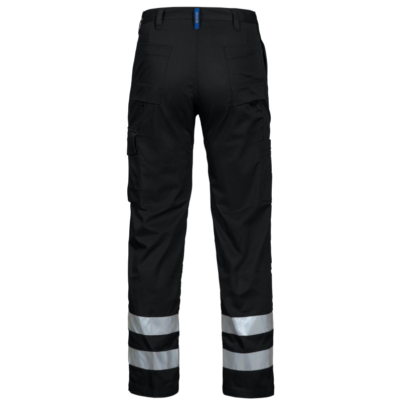 Pantalon de Travail à Bandes Réfléchissantes Coupe Droite