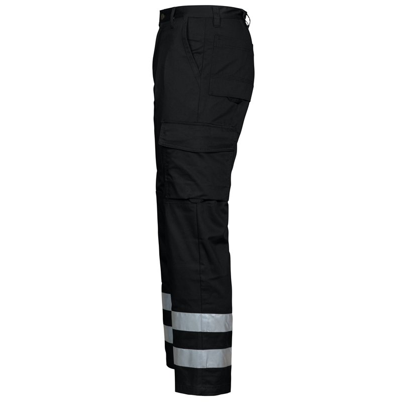 Pantalon de Travail à Bandes Réfléchissantes Coupe Droite