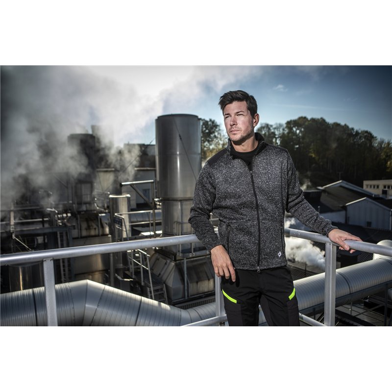 Veste Polaire Aspect Chiné