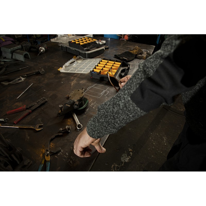 Veste Polaire Aspect Chiné