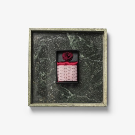 J.Harvest & Frost Giftbox Solid Hankie & Lapel Pin