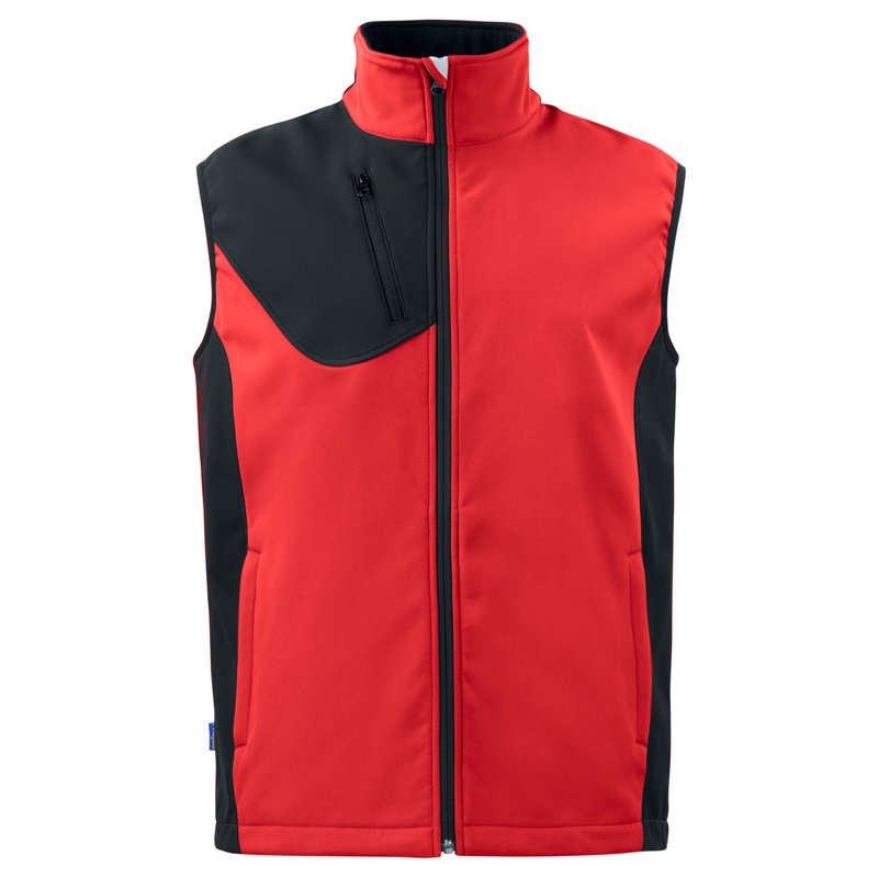 Gilet Softshell avec Éléments Contrastants