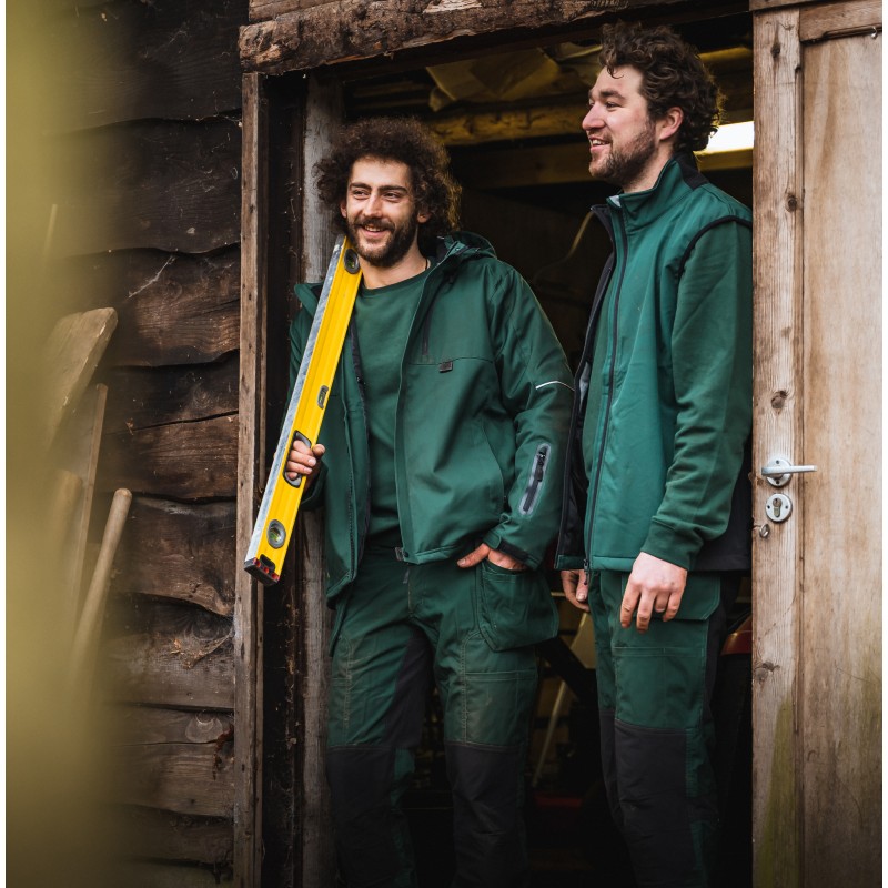 Gilet Softshell avec Éléments Contrastants