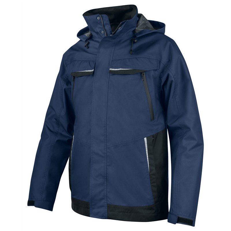 Veste de Pluie Coupe-Vent et Imperméable avec Éléments Contrastants
