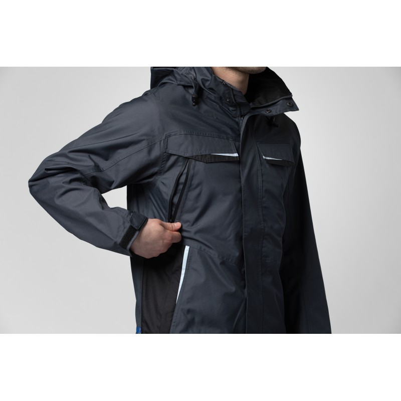 Veste de Pluie Coupe-Vent et Imperméable avec Éléments Contrastants