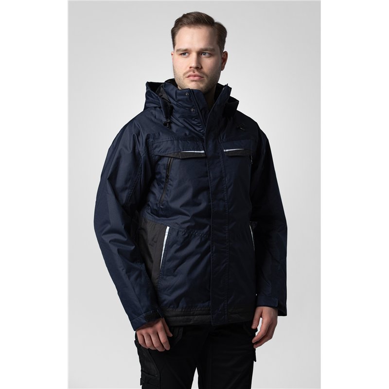 Veste de Pluie Coupe-Vent et Imperméable avec Éléments Contrastants