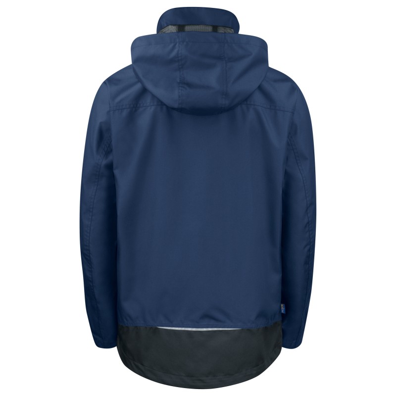 Veste de Pluie Doublé Coupe-Vent et Imperméable avec Éléments Contrastants