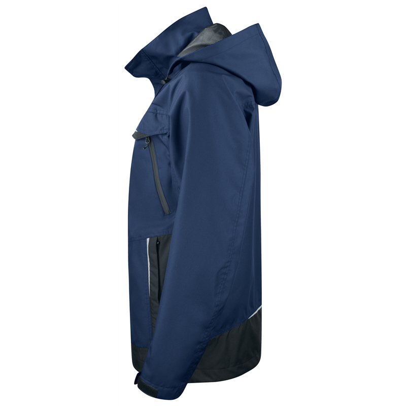 Veste de Pluie Doublé Coupe-Vent et Imperméable avec Éléments Contrastants