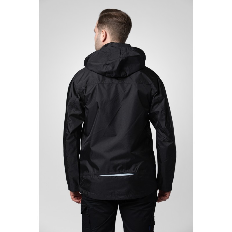 Veste de Pluie Doublé Coupe-Vent et Imperméable avec Éléments Contrastants