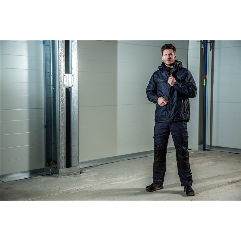 Veste de Pluie Doublé Coupe-Vent et Imperméable avec Éléments Contrastants