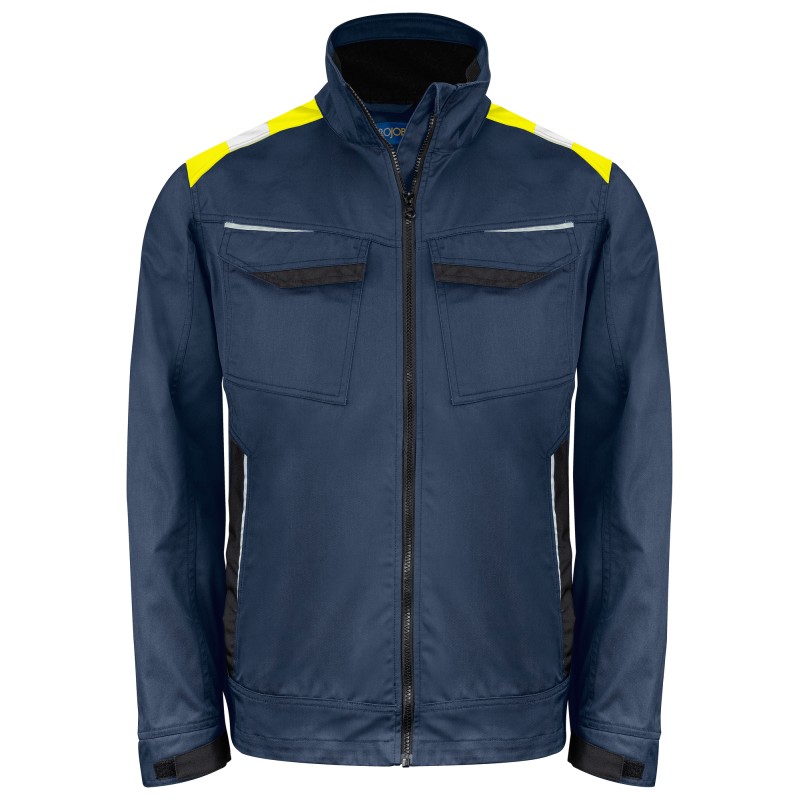 Veste avec Éléments Contrastants