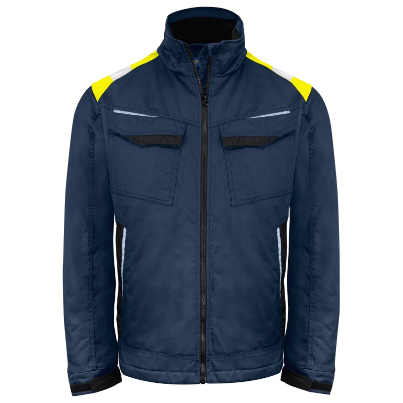 Veste Doublé avec Éléments Contrastants